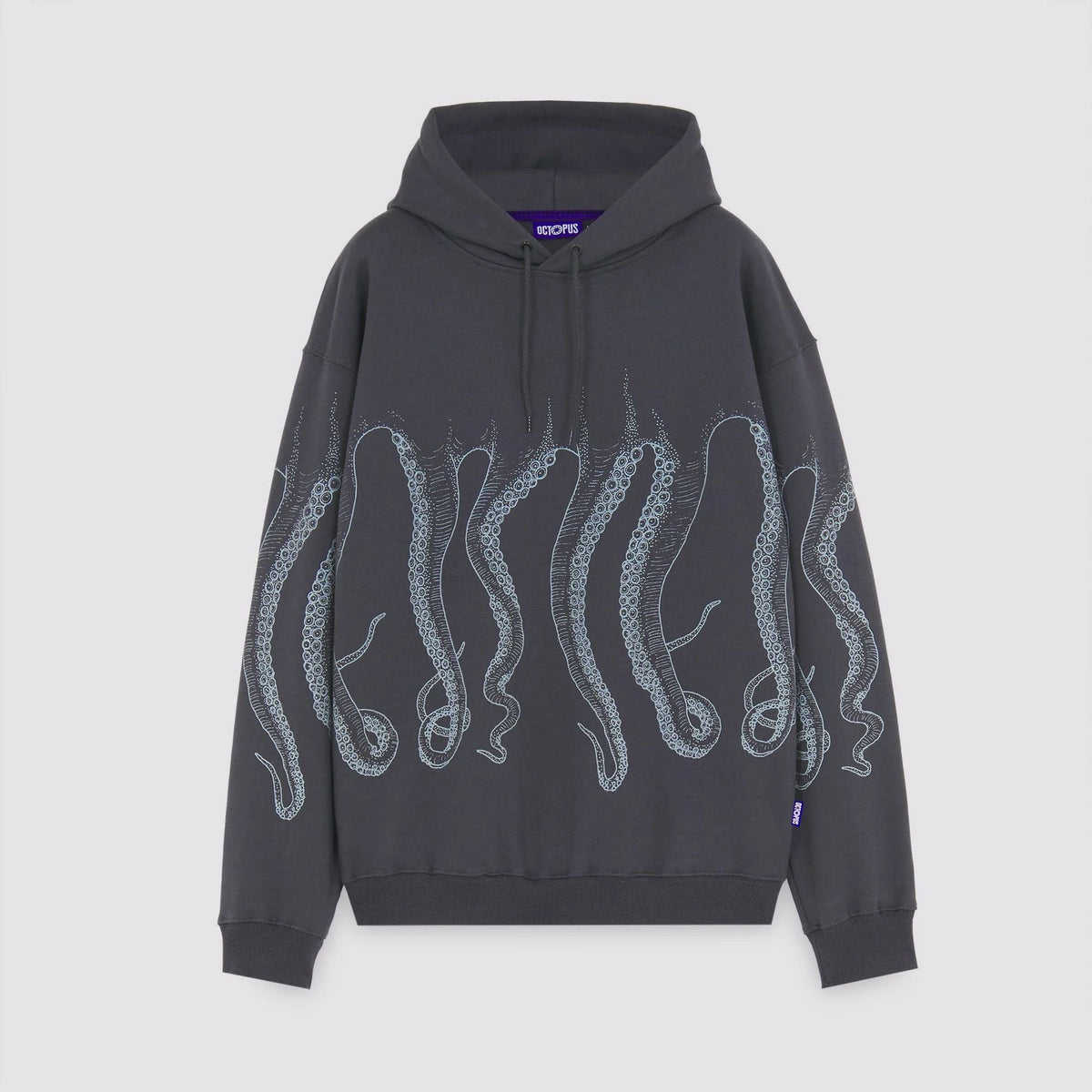 Octopus Outline Hoodie Asphalt