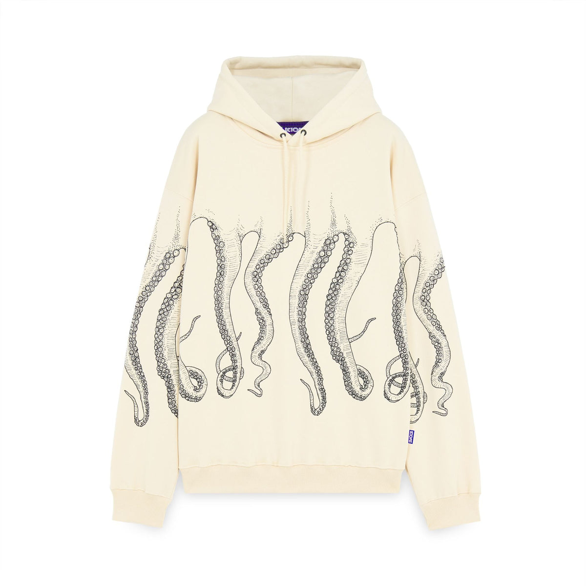 OCTOPUS OUTLINE HOODIE CREAM