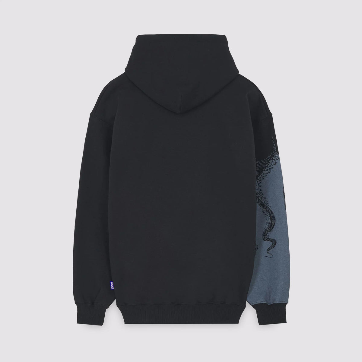 OCTOPUS SIDE HOODIE BLACK