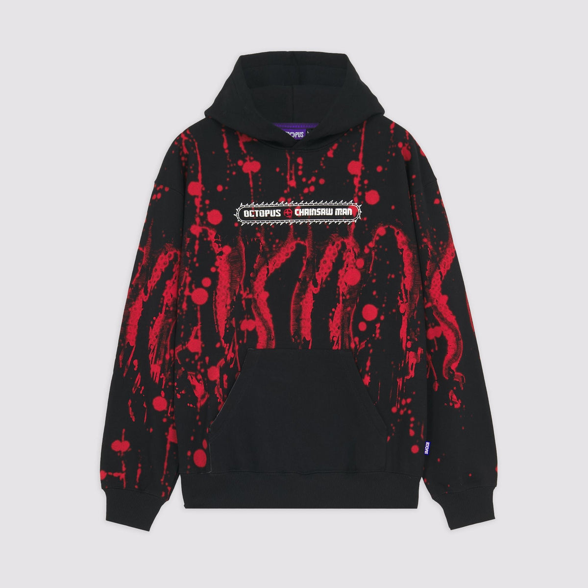 CHAINSAW MAN OCTOPUS EASY REVENGE HOODIE BLACK