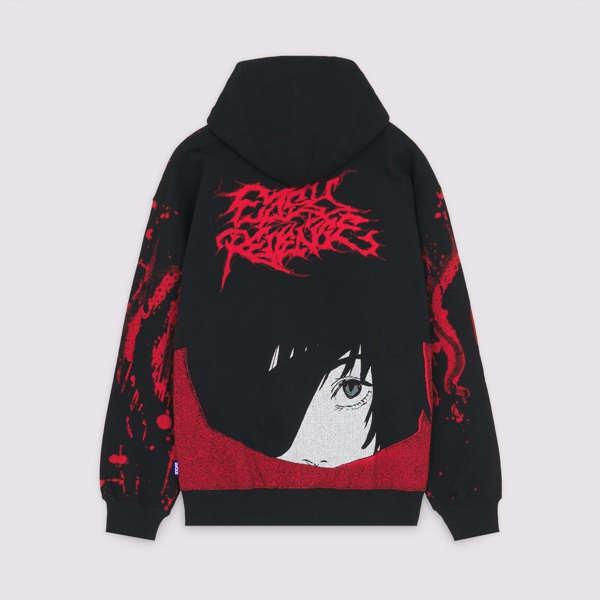 CHAINSAW MAN OCTOPUS EASY REVENGE HOODIE BLACK