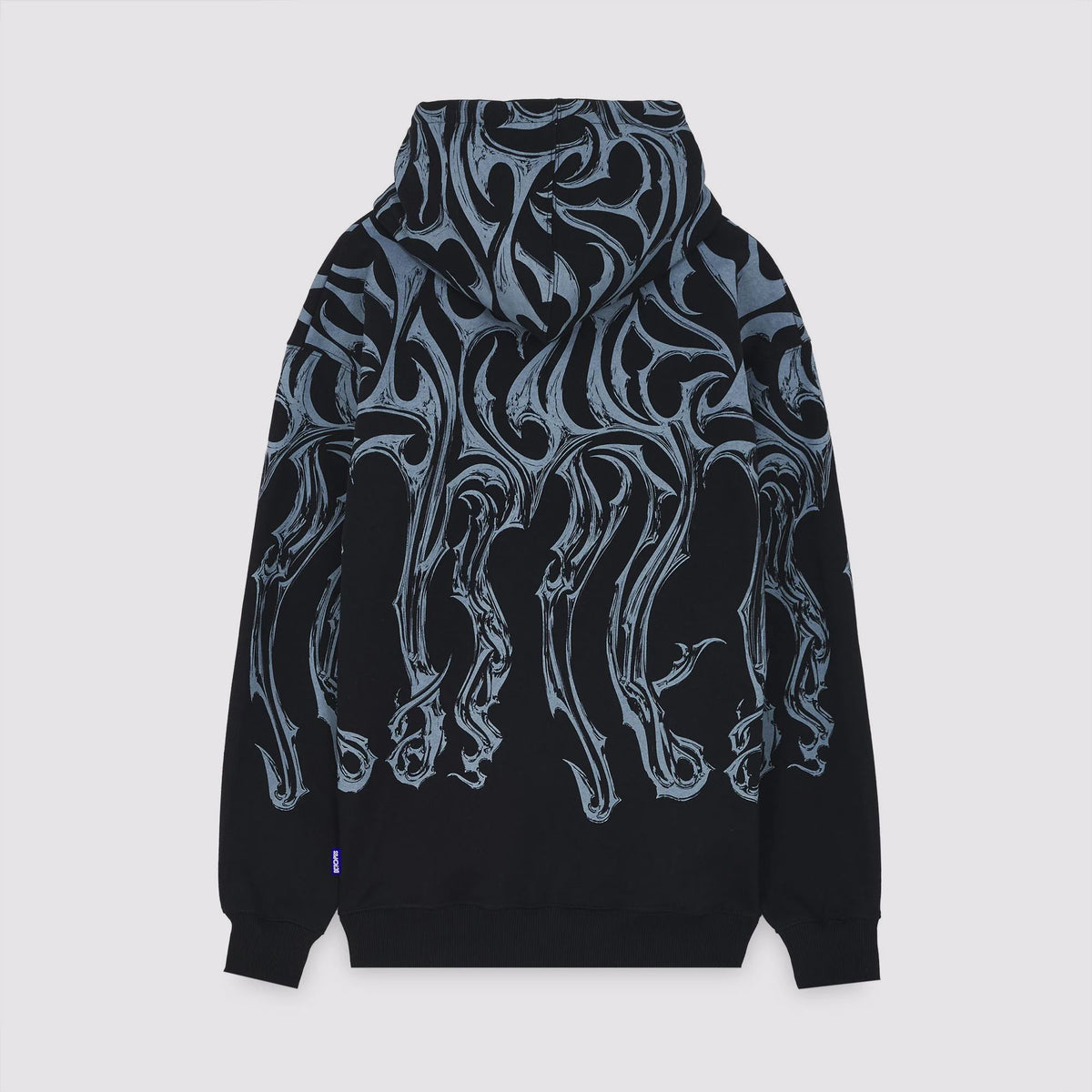OCTOPUS TRIBAL BLADE HOODIE BY LUCA DEVINU BLACK