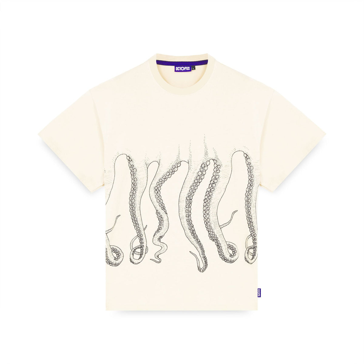 OCTOPUS OUTLINE TEE CREAM