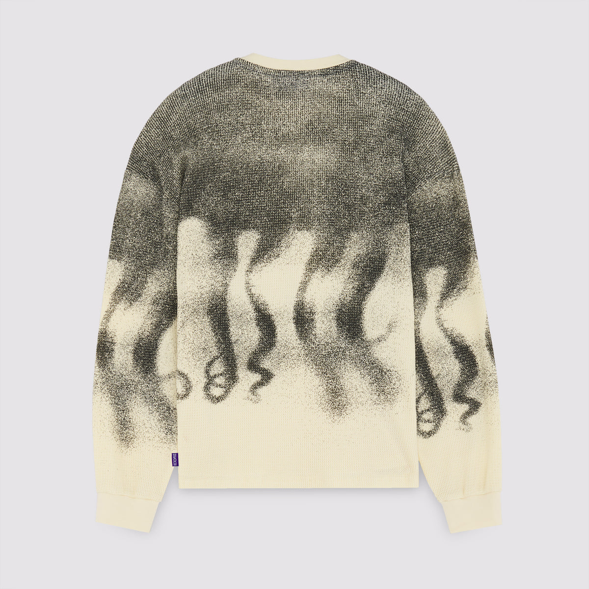 Octopus Faded Waffle Ls Tee Ivory