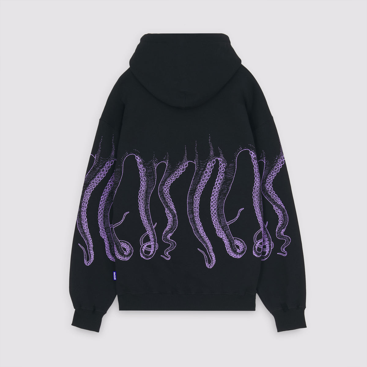 Octopus Outline Hoodie Black