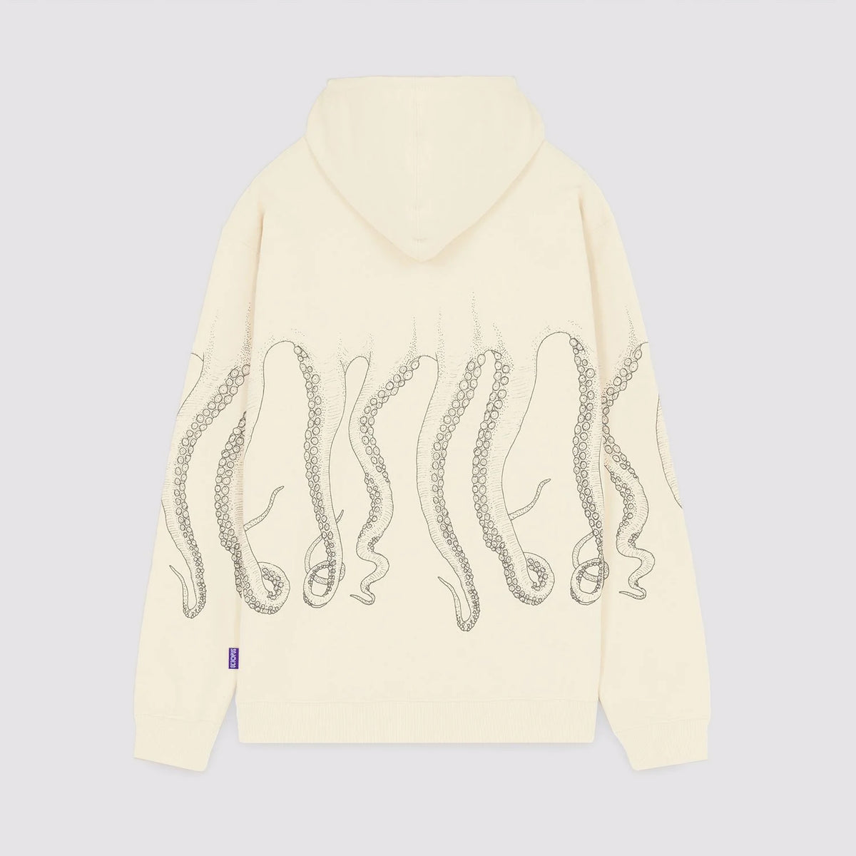 Octopus Outline Hoodie Ivory