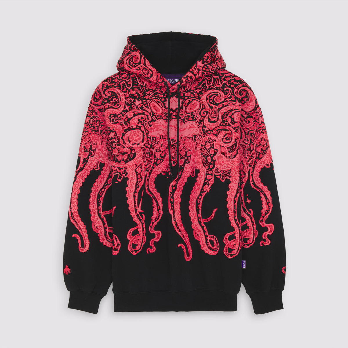 Nicori Octopus Hoodie Black