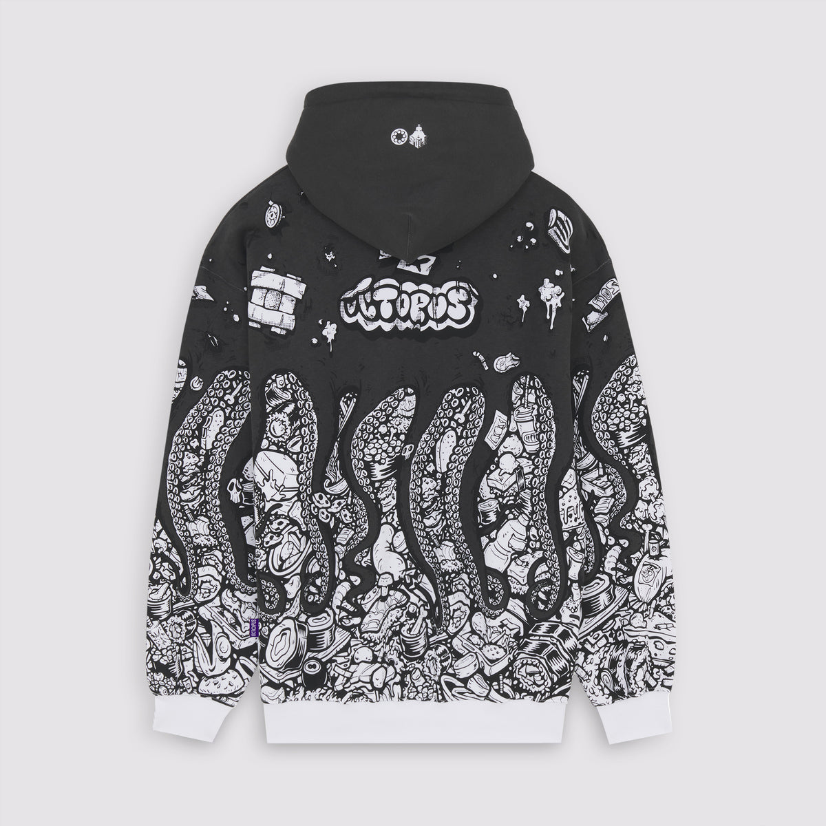 Il Clod Octopus Hoodie White