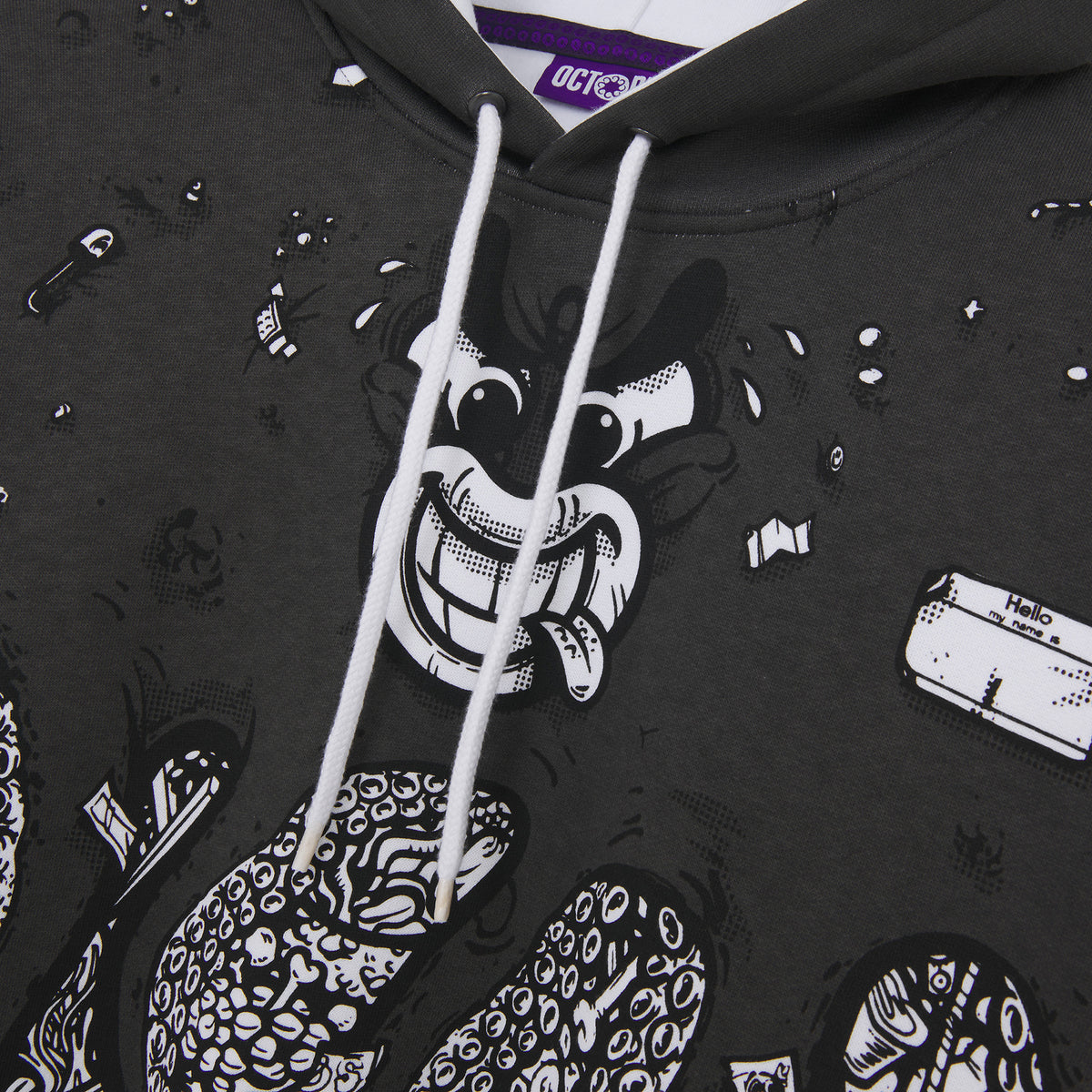 Il Clod Octopus Hoodie White