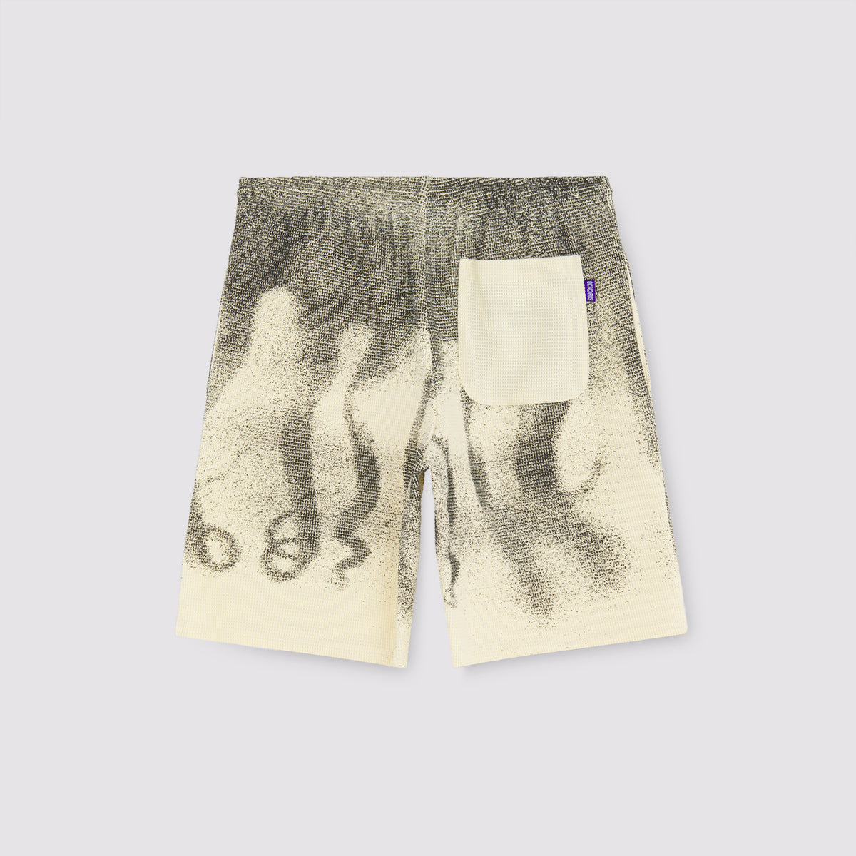 Octopus Faded Waffle Sweatshorts Ivory