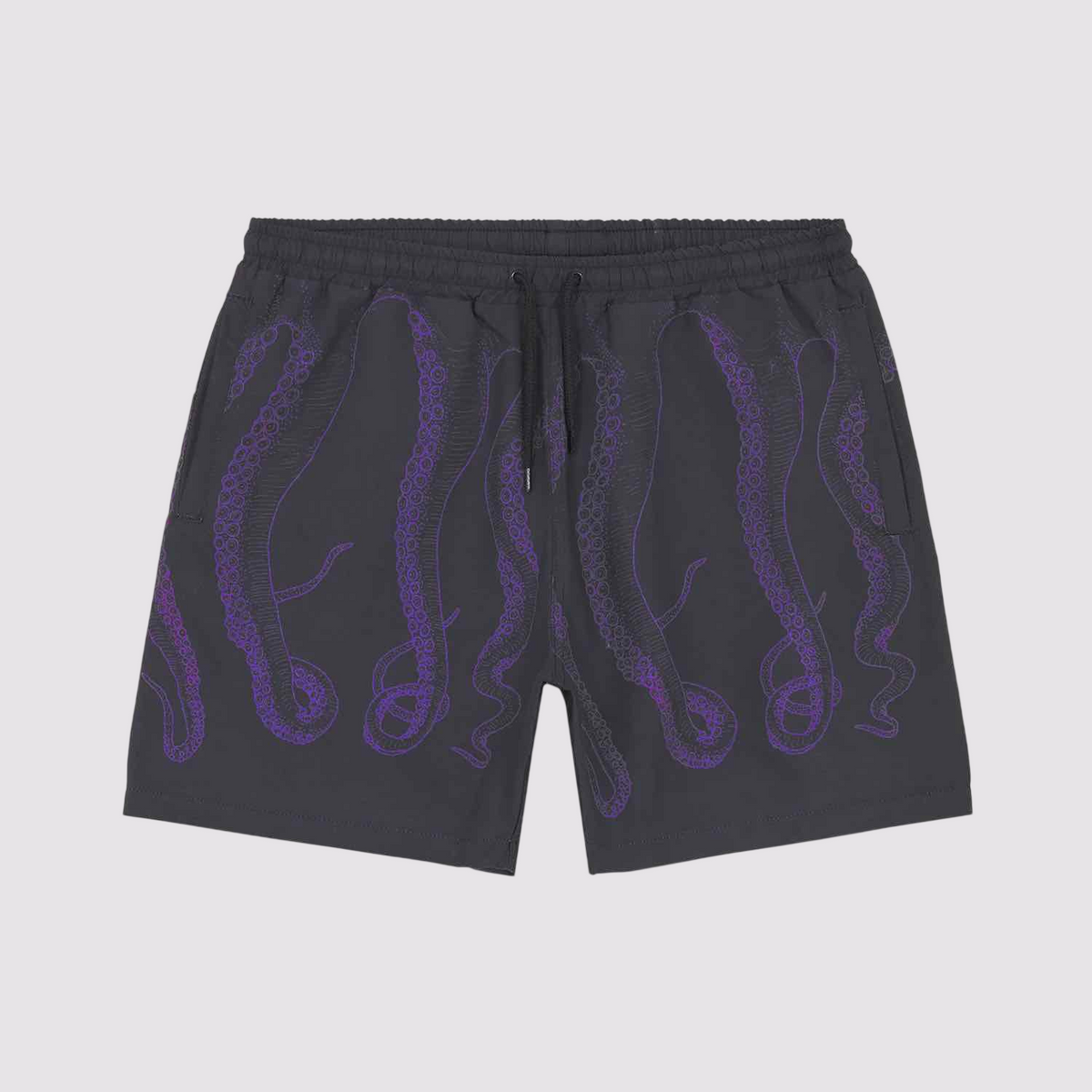 Octopus Outline Swimtrunk Black