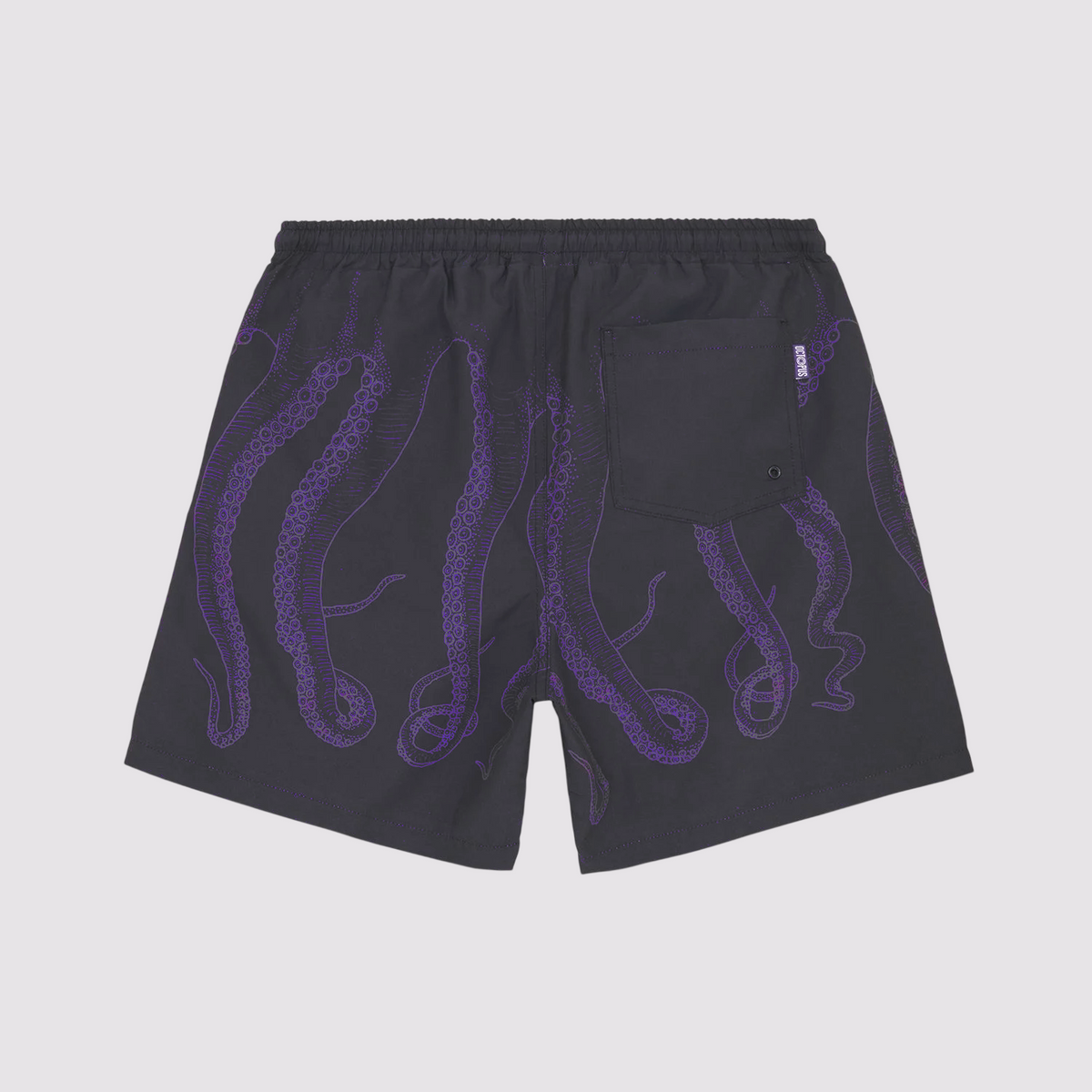 Octopus Outline Swimtrunk Black