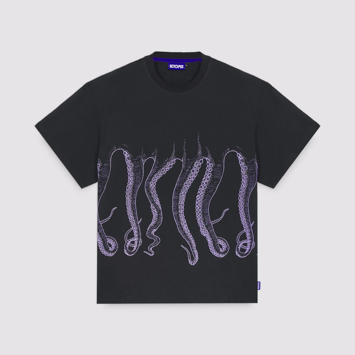 Octopus Outline Tee Black
