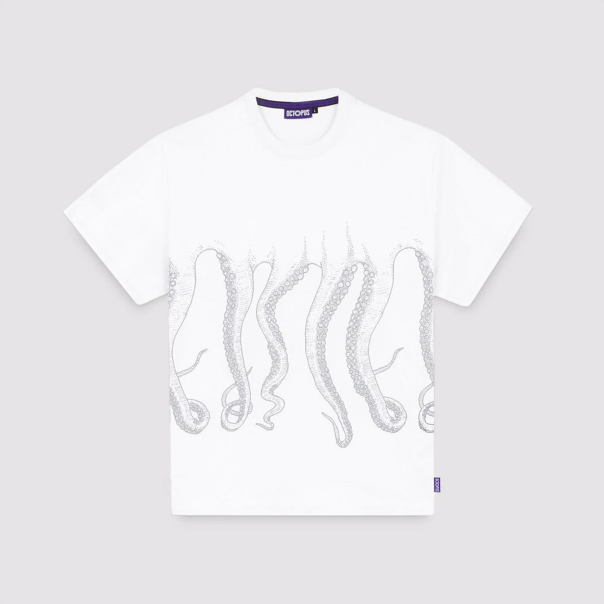 Octopus Outline Tee White