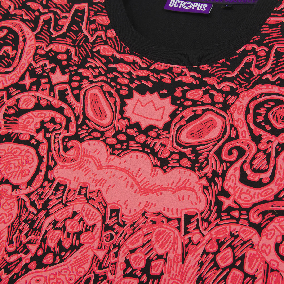 Nicori Octopus Tee Black