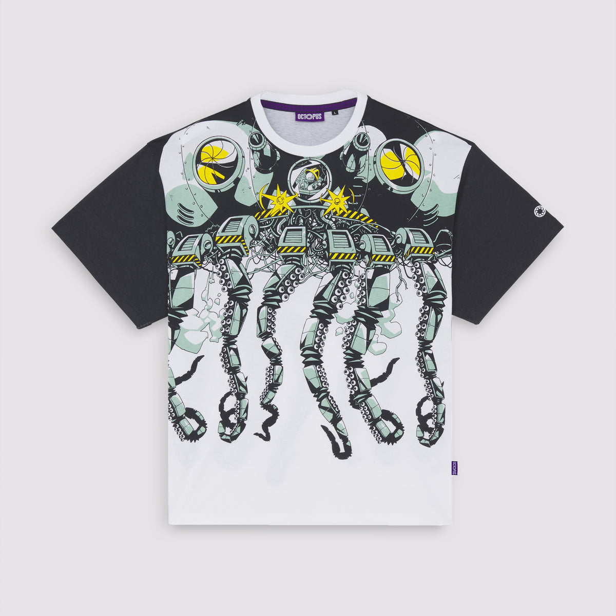 Simone Peano Octopus Tee White