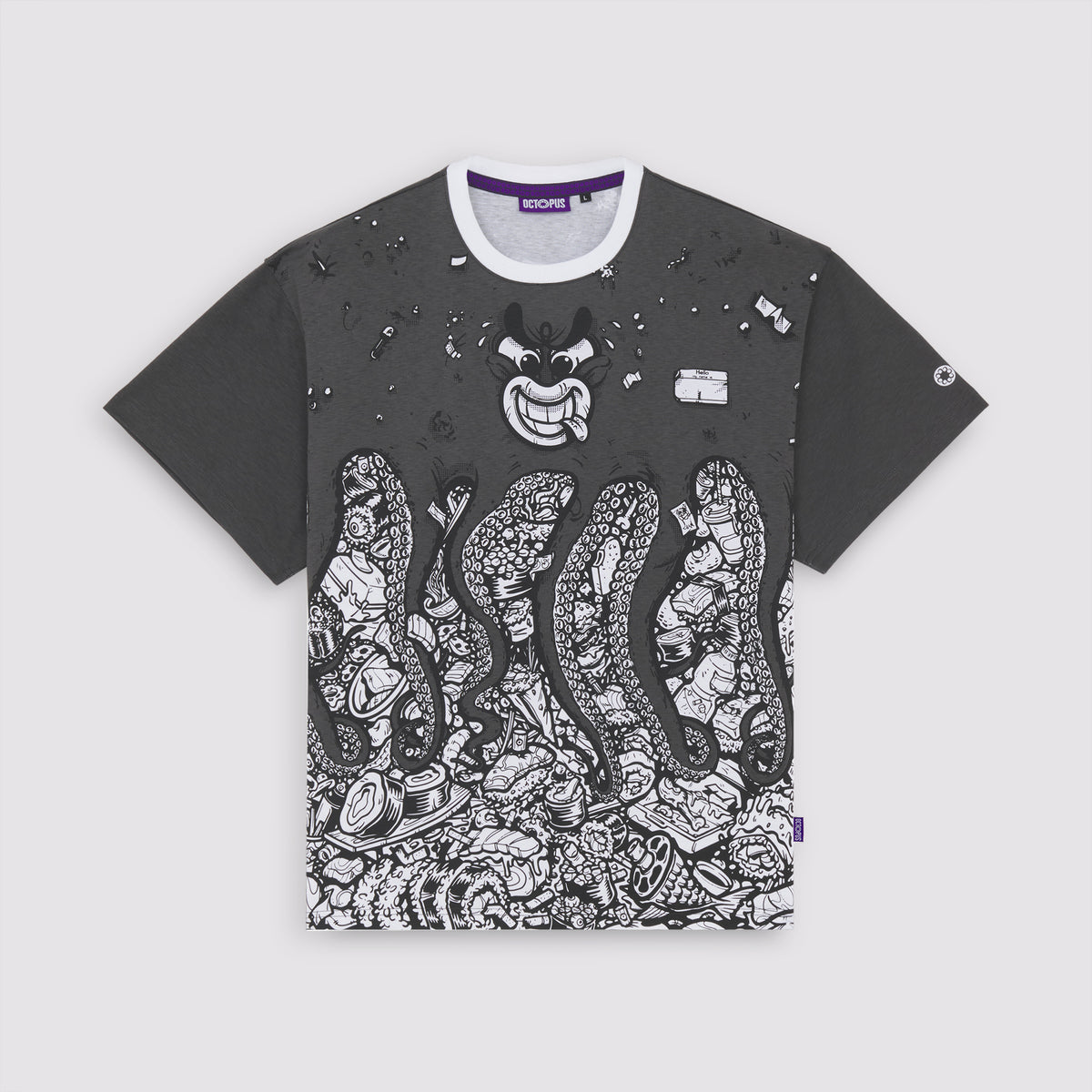 Il Clod Octopus Tee White