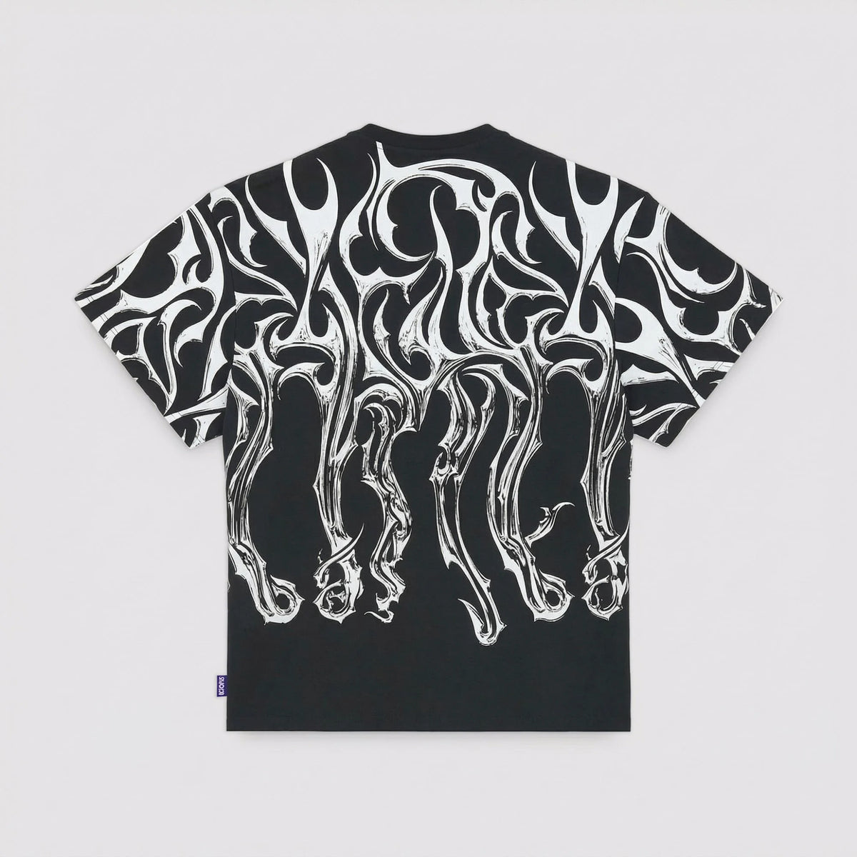 Octopus Tribal Blade Tee By Luca Devinu Black