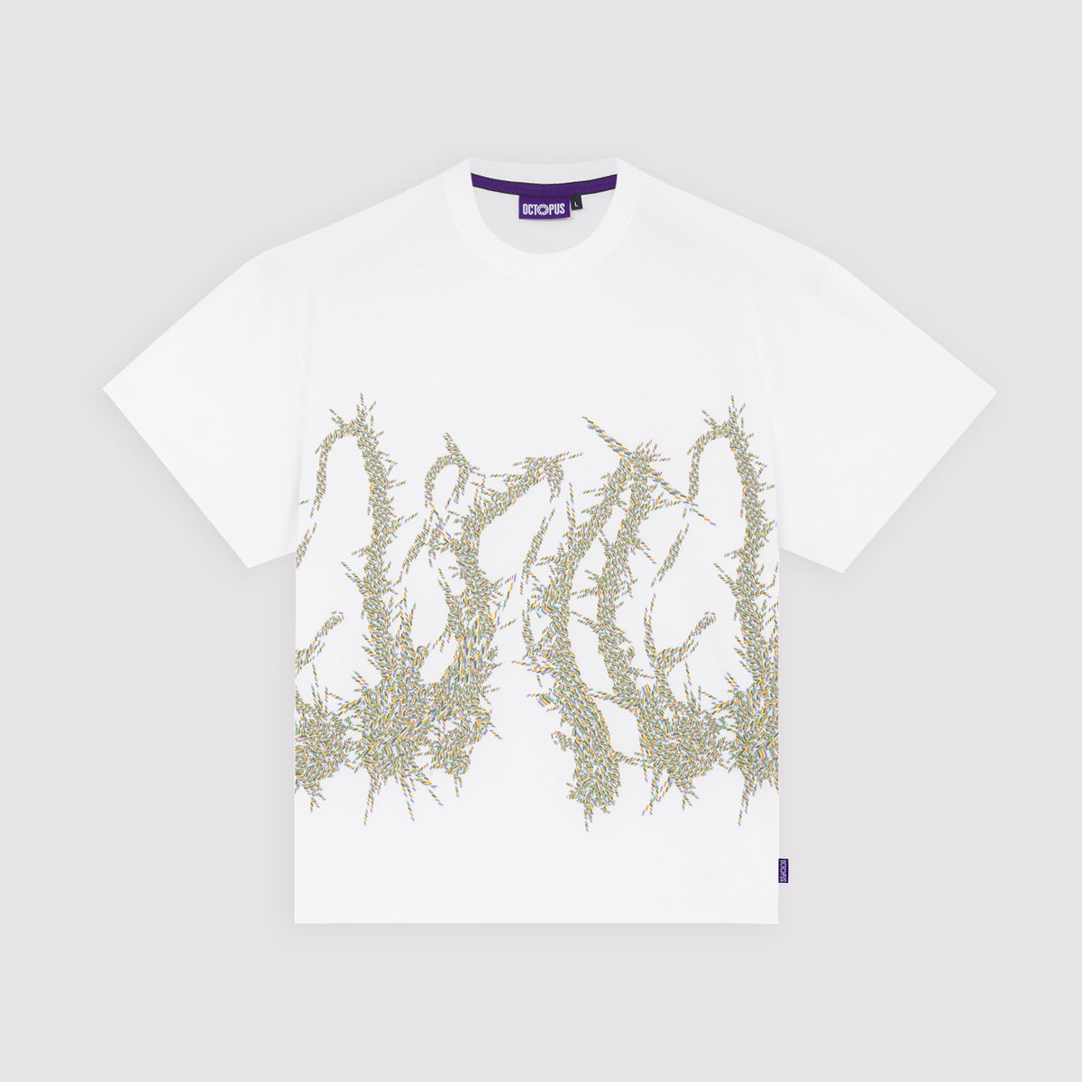Octopus Pixel Tee White