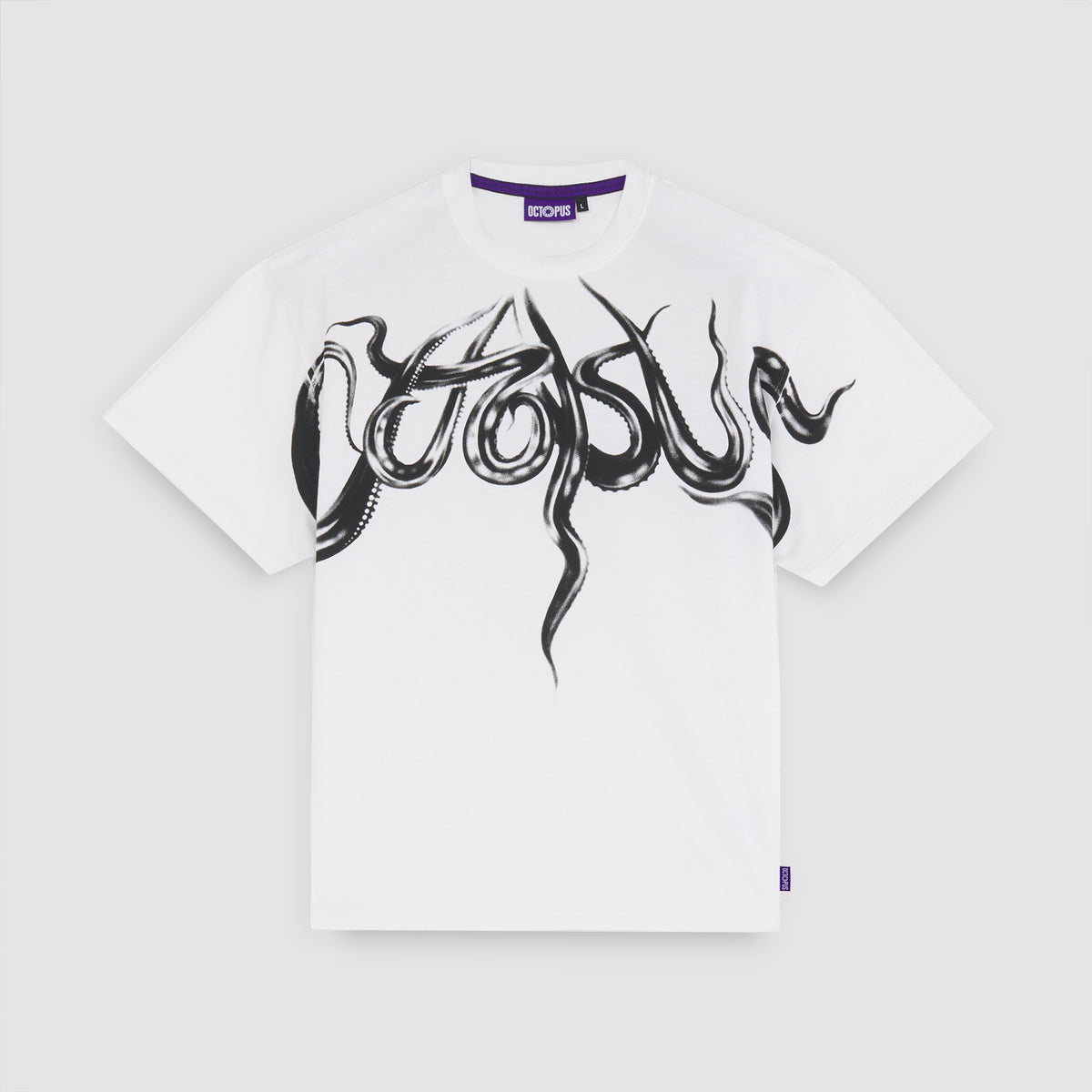 Kraken Airbrush Tee White