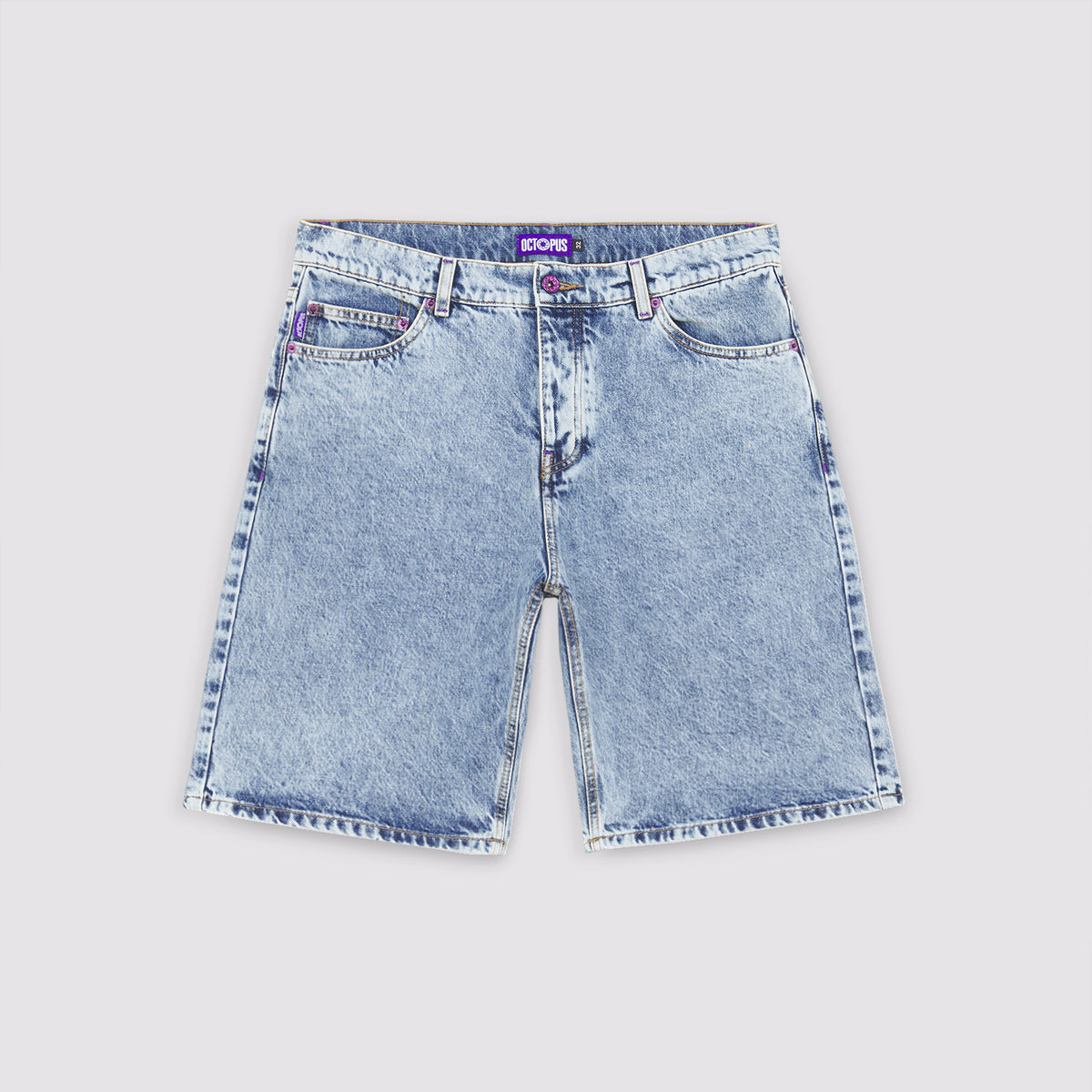 Octopus Pocket Reg Shorts Blue Bleach