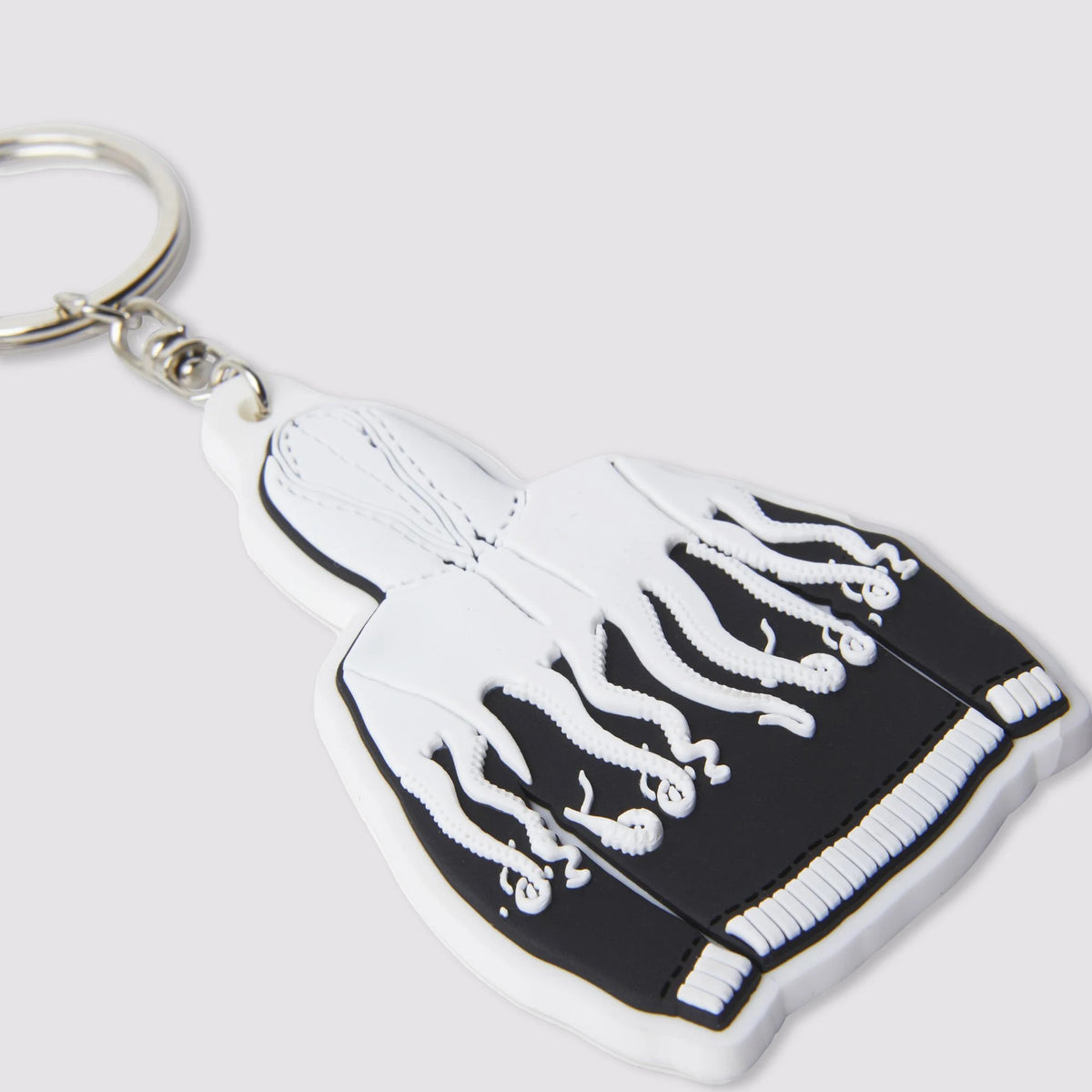 Octopus Hoodie Original Keychain Black White