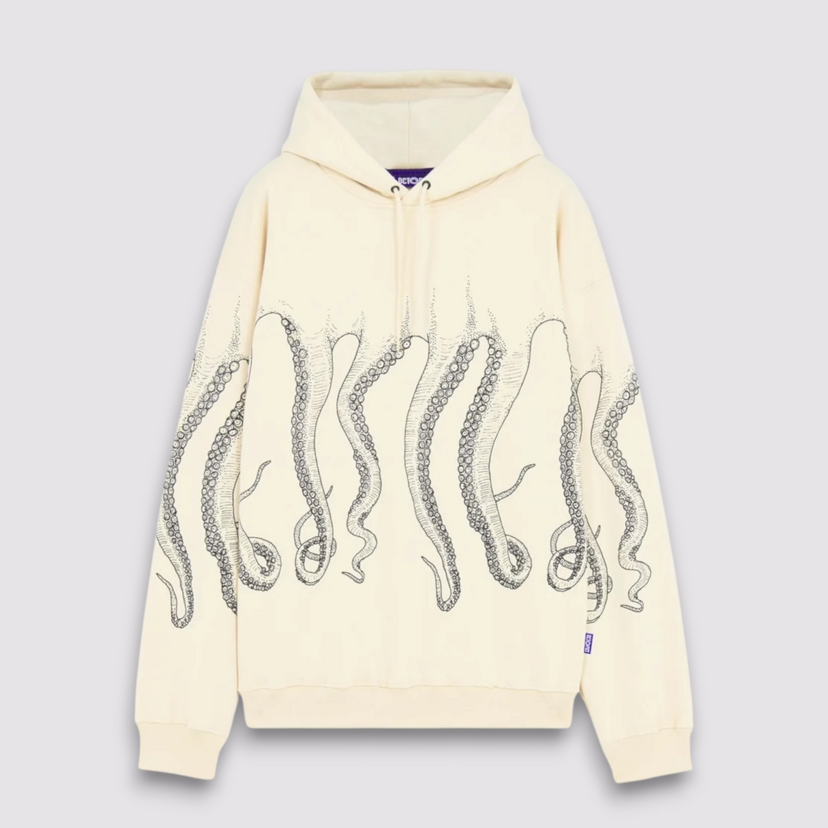 OCTOPUS OUTLINE HOODIE CREAM